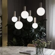 IdealLux ODEON függeszték fém, üveg, fehér, LED, 39W, 3000k, 5500Lm - 349237