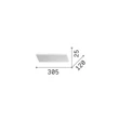 IdealLux BLOCK fali lámpa fém, műanyag, fehér, LED, 30W, 3000K, 2700Lm - 350752