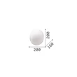 IdealLux COTTON fali lámpa fém, üveg, fehér, E14 - 352336