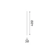 IdealLux LOOK mennyezet lámpa fém, sárgaréz, LED, 5W, 3000K, 500Lm - 353326