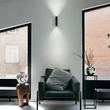 IdealLux LOOK fali lámpa fém, fekete, LED, 9W, 3000K, 900Lm - 353357