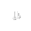 IdealLux DORICA asztali lámpa fém, akril, szürke, fehér, LED, 8W, 3000K, 930Lm - 354149