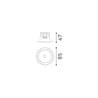 IdealLux INFINITY beépíthető szpot lámpa fém, fekete, LED, 7W, 3000K, 520Lm - 356129
