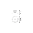 IdealLux INFINITY beépíthető szpot lámpa fém, fehér, LED, 12W, 3000K, 1000Lm - 356143