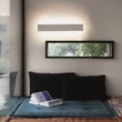 IdealLux ZIG ZAG fali lámpa fém, cementszín, LED, 23W, 3000K, 2100Lm - 356686