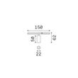 IdealLux STICK SPOT fényforrás mágneses sínrendszerhez fém, fehér, LED, 3W, 3000K, 210Lm - 364100