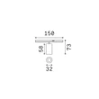 IdealLux STICK SPOT fényforrás mágneses sínrendszerhez fém, fehér, LED, 5W, 3000K, 400Lm - 364117