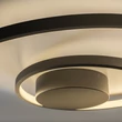 IdealLux OZ mennyezet lámpa fém, akril, fekete, fehér, LED, 52W, 3000K, 6100Lm - 365053