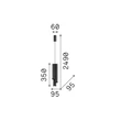 IdealLux DORICA függeszték fém, akril, sárgaréz, fehér, LED, 27W, 3000K, 2750Lm - 366494
