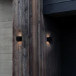IdealLux ATOM fali lámpa fém, üveg, fekete, LED, 12W, 4000K, 1200Lm, IP54 - 366845