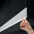 IdealLux STEEL függeszték fém, akril, fehér, LED, 24W, 3000K, 2700Lm - 367019
