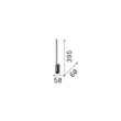 IdealLux ESSENCE asztali lámpa fém, akril, fehér, LED, 12W, 3000K, 1400Lm - 367149