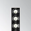 IdealLux LIKA beépíthető lámpa fém, fekete, LED, 8W, 3000K, 590m - 367347