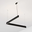 IdealLux STEEL függeszték fém, fekete, LED, 38W, 3000K, 4800Lm - 367606