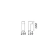 IdealLux SIRIO kültéri állólámpa fém, üveg, antracit, GX53, IP65 - 369860