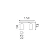 IdealLux STICK SPOT fényforrás mágneses sínrendszerhez fém, fehér, LED, 10W, 3000K, 800Lm - 369969