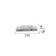 IdealLux NOVA driver fém, műanyag, fehér, 12W - 370040