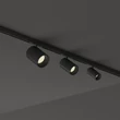 IdealLux DEVA fényforrás mágneses sínrendszerhez fém, fekete, LED, 2,5W, 4000K, 190Lm - 370170