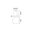 IdealLux ORACLE függeszték fém, akril, sárgaréz, LED, 33W, 3000K, 3050Lm - 370415