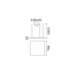 IdealLux ORACLE függeszték fém, akril, sárgaréz, LED, 44W, 3000K, 4350Lm - 370484