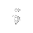IdealLux ROCKET kültéri beépíthető lámpa fém, üveg, szürke, LED, 2W, 3000K, 130Lm, IP67 - 371047