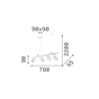 IdealLux DYNAMITE függeszték fém, sárgaréz, GU10 - 371399