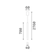 IdealLux LOOK függeszték fém, fekete, GU10 - 371610