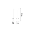 IdealLux ESSENCE fali lámpa fém, akril, sárgaréz, LED, 12W, 3000K, 1350Lm - 371665