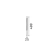 IdealLux JEDI kültéri állólámpa fém, műanyag, fekete, LED, 7W, 3000K, 720Lm, IP65 - 372266
