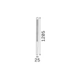 IdealLux JEDI kültéri állólámpa fém, műanyag, barna, LED, 19W, 3000K, 2050Lm, IP65 - 372280