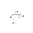 IdealLux STICK SPOT fényforrás mágneses sínrendszerhez fém, fehér, LED, 6W, 3000K, 420Lm - 374307