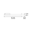 IdealLux DISPLAY fényforrás 3-fázisú sínrendszerhez fém, műanyag, fehér, LED, 14W, 3000K, 2050Lm - 375427