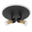 Lucide EVERINA mennyezet lámpa fém, üveg, fekete, áttetsző, LED, 5W+10W, 200lm+415lm, 2200K-6500K - 00131/30/30
