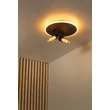 Lucide EVERINA mennyezet lámpa fém, üveg, fekete, áttetsző, LED, 5W+10W, 200lm+415lm, 2200K-6500K - 00131/30/30