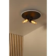 Lucide EVERINA mennyezet lámpa fém, üveg, fekete, áttetsző, LED, 5W+10W, 200lm+415lm, 2200K-6500K - 00131/30/30