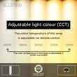 Lucide EVERINA mennyezet lámpa fém, üveg, fekete, áttetsző, LED, 5W+10W, 200lm+415lm, 2200K-6500K - 00131/30/30