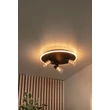 Lucide EVERINA mennyezet lámpa fém, üveg, fekete, áttetsző, LED, 5W+12W, 220lm+530lm, 2200K-6500K - 00131/40/30