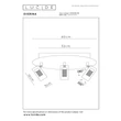 Lucide EVERINA mennyezet lámpa fém, üveg, fekete, áttetsző, LED, 5W+12W, 220lm+530lm, 2200K-6500K - 00131/40/30