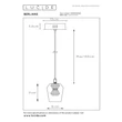 Lucide BERLIANE függeszték fém, üveg, arany, áttetsző, LED, 4W, 150lm, 2700K - 00430/04/60
