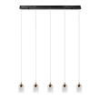 Lucide BERLIANE függeszték fém, üveg, arany, áttetsző, LED, 4W, 200lm, 2700K - 00430/20/60