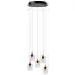 Lucide BERLIANE függeszték fém, üveg, arany, áttetsző, LED, 4W, 200lm, 2700K - 00430/21/60