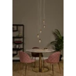 Lucide BERLIANE függeszték fém, üveg, arany, áttetsző, LED, 4W, 200lm, 2700K - 00430/21/60