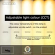 Lucide LANGHOLT függeszték fém, fa, fekete, barna, LED, 28W, 3300lm, 2200K-4000K - 01402/28/72