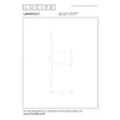 Lucide LANGHOLT függeszték fém, fa, fekete, barna, LED, 28W, 3300lm, 2200K-4000K - 01402/28/72