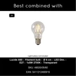 Lucide ALICENT függeszték fém, üveg, arany, áttetsző, E27, 40W - 03450/03/02