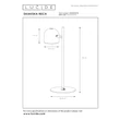 Lucide SKANSKA asztali lámpa fém, fekete, szürke, LED, 3W, 350lm, 3000K-6000K, IP44 - 03649/03/15