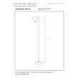 Lucide SKANSKA állólámpa fém, fekete, szürke, LED, 3W, 350lm, 3000K-6000K, IP44 - 03749/03/15