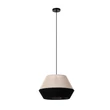 Lucide KALA függeszték fém, szövet, fekete, bézs, E27, 40W - 06424/01/73