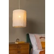 Lucide TISSAJA függeszték fém, szövet, fehér, E27, 40W - 06428/01/31