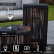 Lucide PINGI kültéri állólámpa műanyag, fekete, LED, 3W, 125lm, 3000K, IP44 - 06822/62/30